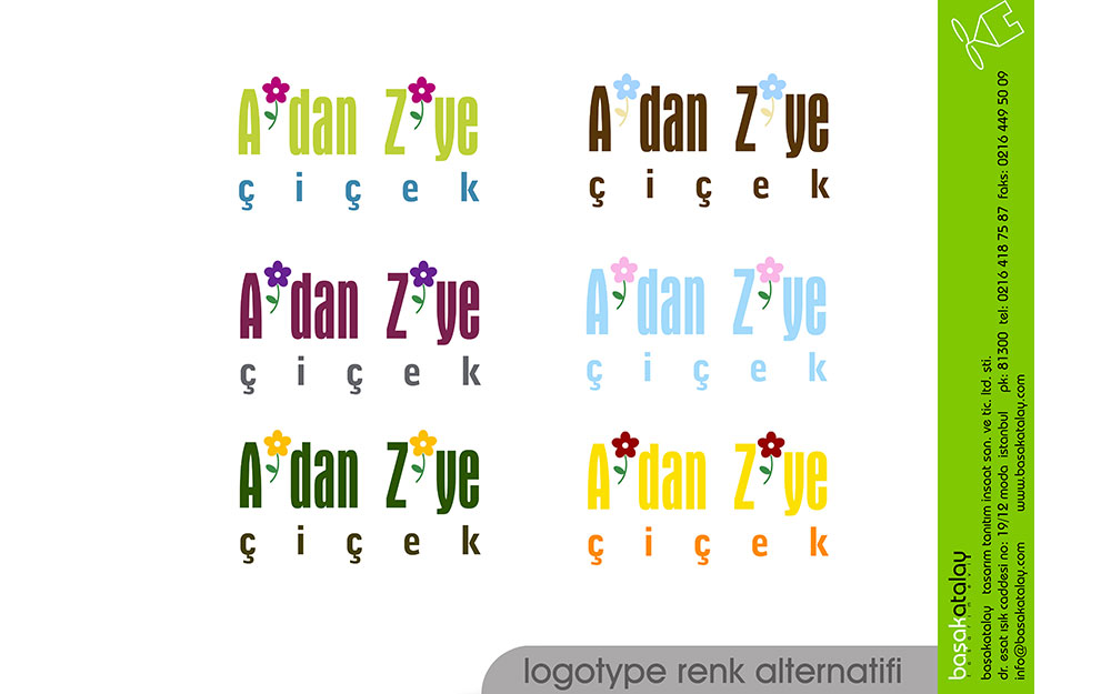 A'DAN Z'YE ÇIÇEK